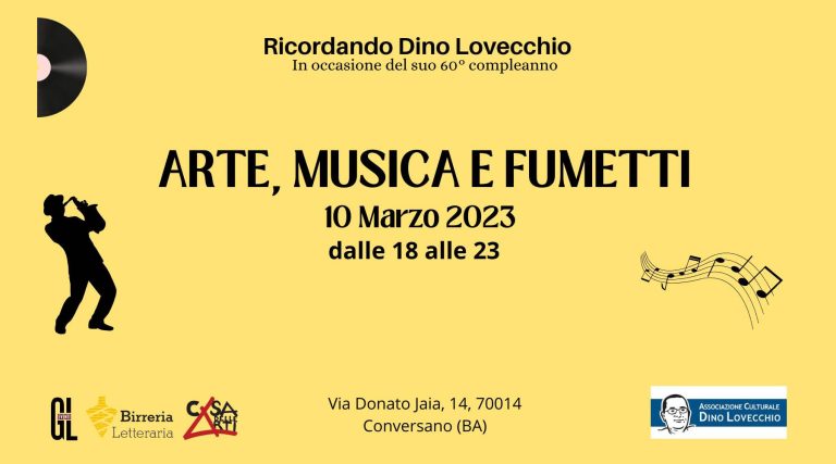 Arte, Musica e Fumetti…ricordando Dino // 10.03.23