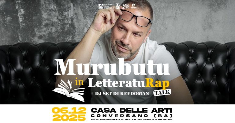 Murubutu in LetteraturaRap talk + dj set di Keedoman  // 06.12.25
