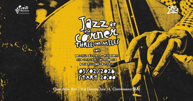 Jazz at the Corner – Three for Miles @BirreriaLetteraria // 05.02.2026